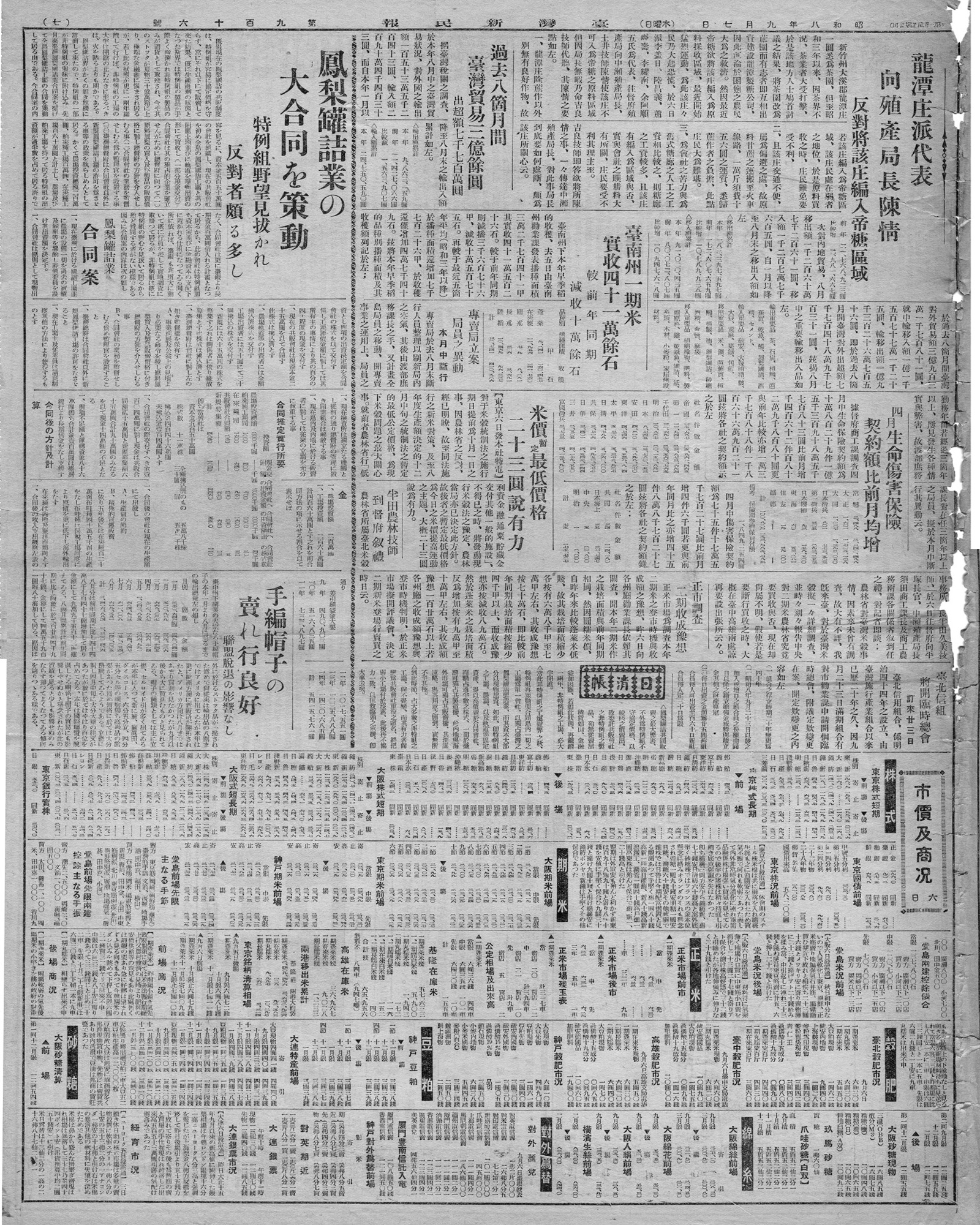 專賣局立案 局員之異動